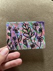 Aceo Original Painting 2 5 X 3 5 Acrylic Flowers Colorful Abstract