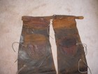 Old 19th Century Western Cowboy Shotgun Chaps Wall Hangers Decor