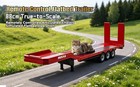 Us Stock 3 Axle Plastic Semi Trailer Flatbed 1502 For 1 18 Huina Tractor Truck