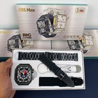 Smart Watch Waterproof Bluetooth Call Fitness Tracker  Compass With 3 Straps