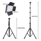 130cm Led Studio Light With Tripod  3 Modes  Phone Holder For Photo   Video