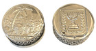 Vintage Judaica Traveling Jewish Shabbat Candle Holders Jerusalem Israel Hebrew
