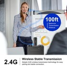 Uhf Wireless Microphone Headset System With 160ft Range For Clear Audio