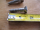 Vintage  Ice Box Hardware Chromed  Dome Head Screws  5  Original Mid Century