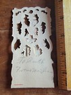 Flower Girl Stand-up 1900 s Embossed-lace-die Cut 3d German Valentines Day Card