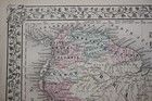 South America Rare Original Antique 1870 Mitchell s Atlas Map