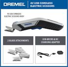Dremel 4volt Cordless Electric Scissors W usb Rechargeable Battery New Sealed