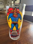 Superman Collectible Glass Dc Comics Vintage Character Drinking Tumbler