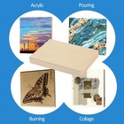 Unfinished Birch Wood Panels Kit 4 Pack 4x6   3 4   Deep Cradle Boards Painting