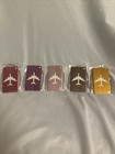 Set Of 5 - Luggage Tags Travel Suitcases Bag Tags Name Id Card Label Aluminum
