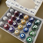 24 Spools Ra Robison-anton Rayon Embroidery Thread 1100 Yd Ddr Kit Metallic New