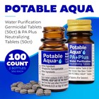 Potable Aqua Water Purification Tablets With Pa Plus  2 Bottles Of 50 Tablets