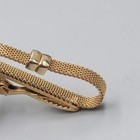 Vintage Swank Tie Chain Clip Mesh Chain Gold Plated Mens Estate Jewelry 1 5 