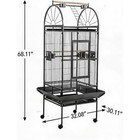 Flight Bird Cage Metal Large Parakeet Cages For Parakeets  Conures   Cockatiels