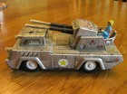 Vintage Armored Car Tank With Cannons Japan Tin Toy 7 1 2  W box