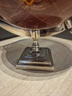 World Legend Globe  Burgundy And Gold  Vintage Chrome Base 18  Rare Item