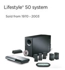 Bose Lifestyle 50 Music System W jewel Speakers  Black  In Color Complete Sound