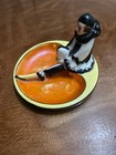 Art-deco Noritake Female Clown Ashtray Tray 3 5  Tall 5  Wide Antique   Vintage  