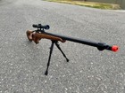 Well Mb10d Full Metal Bolt Action Airsoft Rifle  Fluted Barrel   Wood Color 