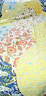 3 Pcs Pottery Barn Cal King Patchwork Quilt Bedspread   2 Sham Reversible 108x94