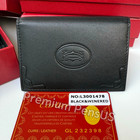 Cartier Must De Cartier Black Leather Business Card Holder Wallet Rare