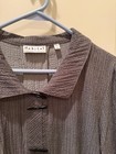 Habitat Clothes To Live In Top Medium Womens Gray Textured Tunic