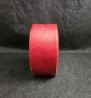 Vintage Leather Lady Bug Coin Bank W snap Closure Made In India 