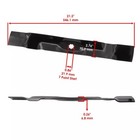 Mower Blade W  Nut For John Deere X125 X126 X145 X300 X304 X310 Tractor 42  Deck
