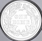 1890-p Gem Bu    Brilliant Uncirculated   U s  Seated Liberty Dime  Wow 