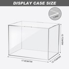 Mini Helmet Display Case - Acrylic Box For Football Memorabilia Storage 5x5x7