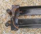 Antique Pair Of Bed Rails Cast Iron Tapered Pin End Rails 37 