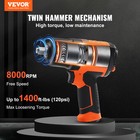 Vevor Air Impact Wrench 1 2  Square Drive 1400ft-lb Nut-busting Torque 90-120psi
