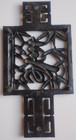Vintage Cast Iron Trivet With Golden Chinese Charater    longevity   