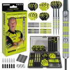90  Tungsten Darts Set With Case - 50 Piece Steeltip soft Tip  4 Shafts   Flight