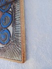Vintage 1977 Danish Modern Ox Art Trioh Ceramic Tile Table Top Panel Insert Mcm 