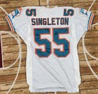 Chris Singleton Game Used Worn 2004 Miami Dolphins Jersey Tremendous Game Use