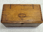 Singer Sewing Oak Wood Folding Puzzle Box With Machine Attachments Antique 1889