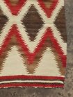 Antique Handmade Navajo Native American Indian Wool Rug Carpet 96x51 Cm