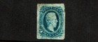 1863-4  U s  Confederate States 10c Blue Jeff Davis Die A Sc 11 Unused  No Gum