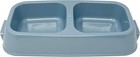 Van Ness Double Dish Medium 42 Oz Dog Cat Food Water Bowl 2 In 1 Pet Feeder