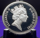 1985 Great Britain  Uk  United Kingdom  One 1 Pound  Qeii Km    941a Silver Proof