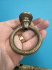 Large 3-1 8    Heavy Fancy Brass Hanging Lamp Threaded Loop  Finial 1 4   ip Tapped