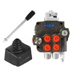 2 Spool 21gpm Hydraulic Directional Control Valve W joystick   Conversion Plug