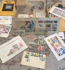Estate Lot Vintage Worldwide Stamp Collection Fdc Hong Kong Duck Stamps 1960s 