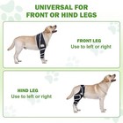 Dog Knee Brace For Torn Acl Universal Leg Wrap - Black