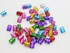 50 Mixed Color Hair Braid Ring Cuff Clips Dreadlock Beads For Diy Hair Extension