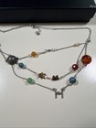 Star Wars Planetary Orbital Necklace 18    Semi Precious Stones Collectible