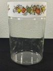 Vintage Pyrex Spice Of Life Glass Canister Set 2 Pc W White Lids Usa