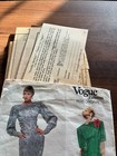 Vintage Vogue Paris Original Emanuel Ungaro Uncut Dress Pattern 1980s Sz 16