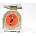 Vintage Pelouze Model Y-32 2lb Portion Controller Scale  White Orange  1971